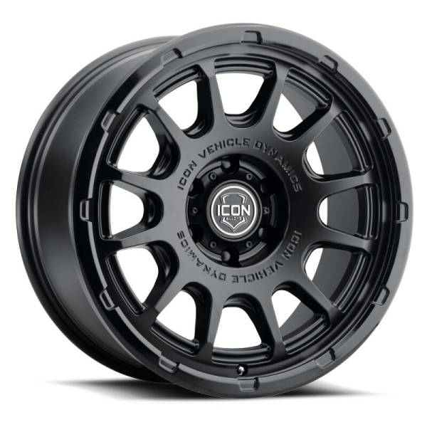ICON - ICON Alloys Rancho 20x9 / 5x5 / -12mm / 4.5in BS DBL Black Wheel 8420907345DB