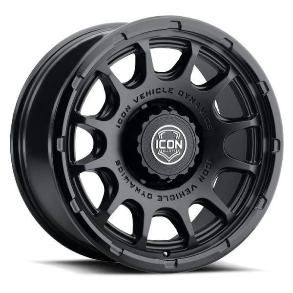 ICON - ICON Alloys Rancho 20x9 / 8x6.5 / 12mm / 5.5in BS DBL Black Wheel 8420908055DB