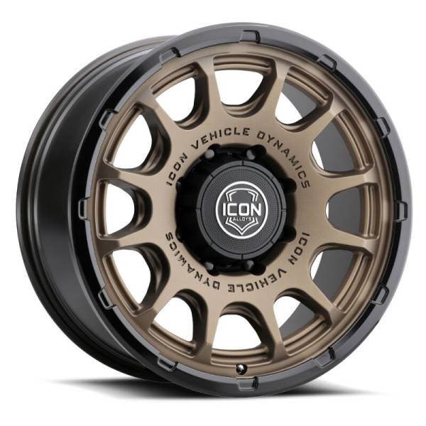 ICON - ICON Alloys Rancho 20x9 / 8x170 / 6mm / 5.25in BS Satin Bronze w/ Gloss Black Lip Wheel 8420908152SBGB