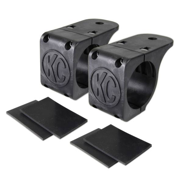 KC HiLites - KC HiLiTES Universal Tube Clamp Light Mount Bracket Set / 1.75in. to 2in. Bar (Pair) 73071