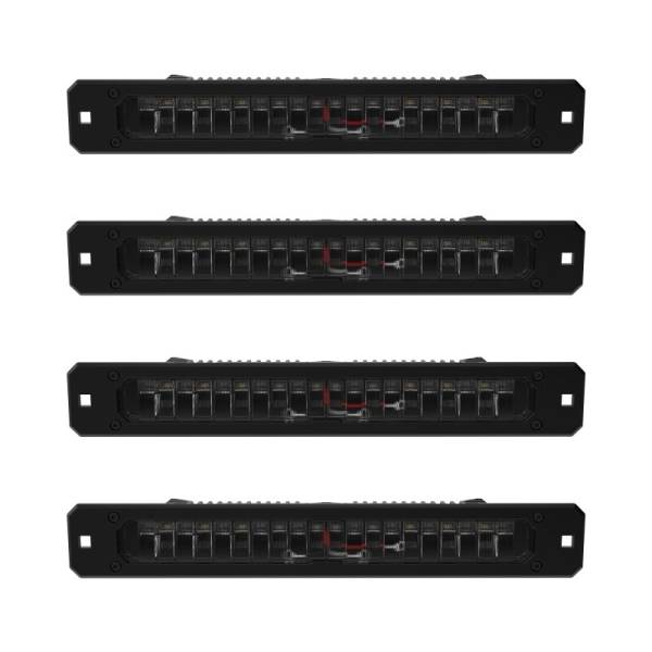 KC HiLites - KC HiLiTES Platform One Profile 10in. SideCast Flush Mount Lights (Does Not Include Rack) 98150