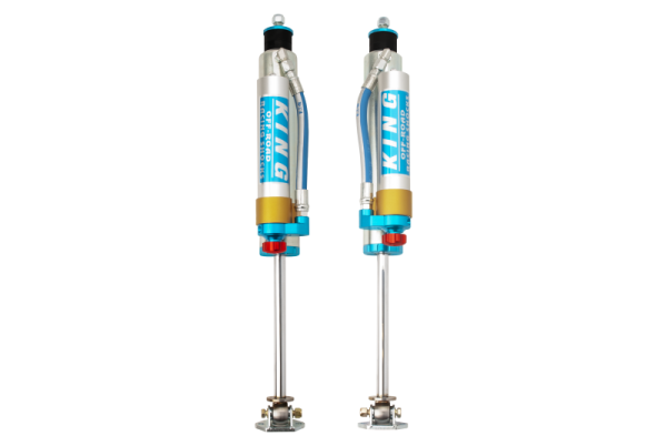 King Shocks - King Shocks 84-00 Jeep Cherokee xJ Front 2.5 Dia Piggy Hose Res Shock for 5-6in Lift w/Adj (Pair) 25001-313A