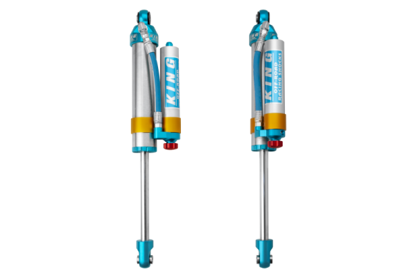 King Shocks - King Shocks 2005+ Ford F-550 2.5 Dia. Piggy Hose Reservoir Shock w/ Adjuster (Pair) 25001-398A