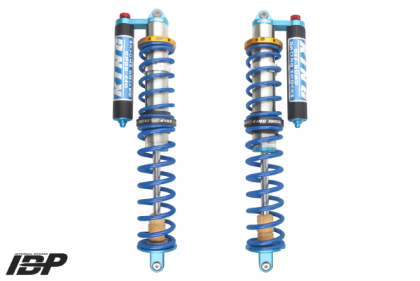 King Shocks - King Shocks 18+ RZR-XP Turbo S 3.0 Rear Internal Bypass Piggyback Coilover w/ Finned Res & Adjuster 33700-328A