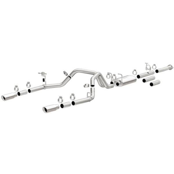 Magnaflow - MagnaFlow Stainless Cat-Back Exhaust 2015 Chevy Silverado 2500HD 6.0L Dual Split Rear Exit 4in 19027