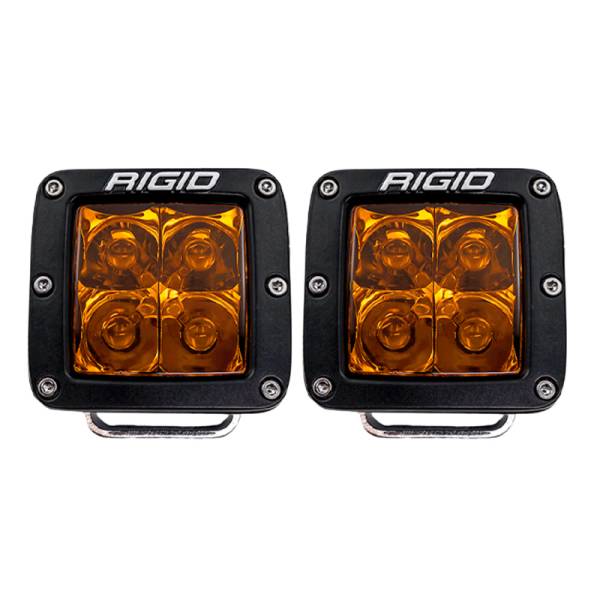 RIGID Industries - Rigid Industries D-Series Spot w/ Amber PRO Lens (Pair) 20252