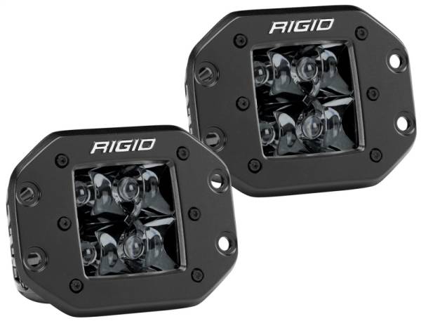 RIGID Industries - Rigid Industries D2 - Midnight Edition Flush Mount Spot Lights 212213BLK