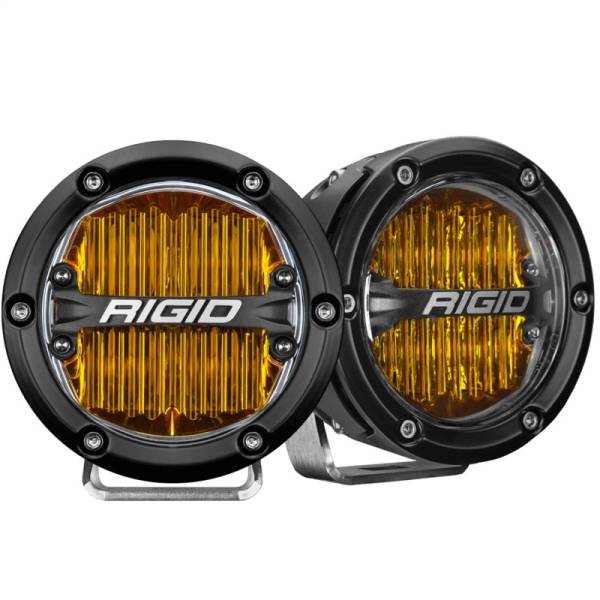 RIGID Industries - Rigid Industries 360-Series 4in LED SAE J583 Fog Light - Selective Yellow (Pair) 36121