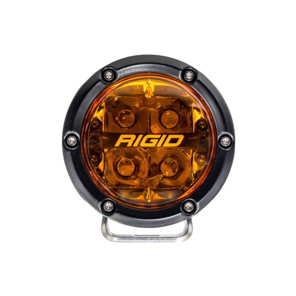RIGID Industries - Rigid Industries 360-Series 4in Fog w/ Amber PRO Lens - White (Pair) 36123