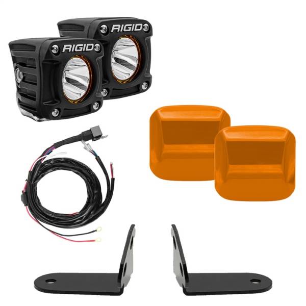 RIGID Industries - Rigid Industries 2017+ Polaris Pro R/Turbo R Revolve A-Pillar Light Kit 41673
