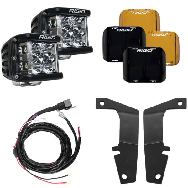 RIGID Industries - Rigid Industries 10-20 Toyota 4Runner A-Pillar Light Kit w/D-SS Flood 46703