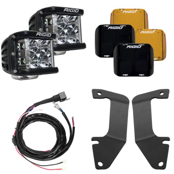RIGID Industries - Rigid Industries 14-20 Toyota Tundra A-Pillar Light Kit w/D-SS Flood 46705