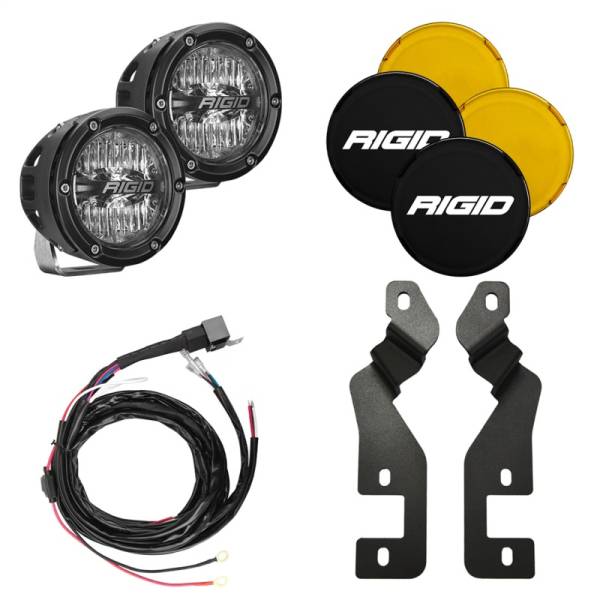 RIGID Industries - Rigid Industries 2021 Ford Bronco A-Pillar Light Mount Kit (Incl. 4In 360-Series Drive) 46711