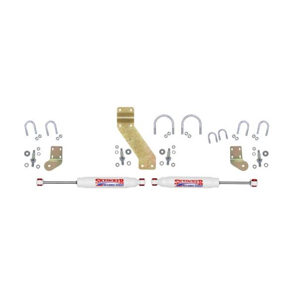 Skyjacker - Skyjacker 66-77 Ford Bronco 4WD 7000 Dual Stabilizer Kit w/ White Cylinders 7266