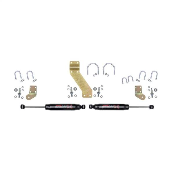 Skyjacker - Skyjacker 66-77 Ford Bronco 4WD Black MAX Dual Stabilizer Kit w/ Black Cylinders 8266