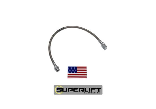 Superlift - Superlift 66-77 Ford Bronco w/ 3-6in Lift Kit (Single) Bullet Proof Brake Hose 91295