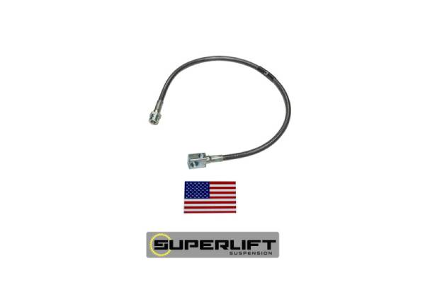 Superlift - Superlift 78-79 Ford Bronco w/ 4-9in Lift Kit (Single) Bullet Proof Brake Hose 91296