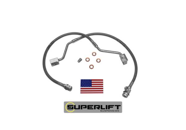 Superlift - Superlift 90-96 Ford F-150/Bronco w/ 4-6in Lift Kit (Pair) Bullet Proof Brake Hoses 91310