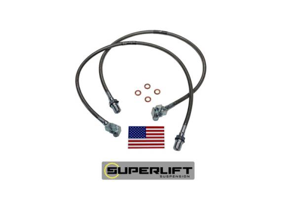 Superlift - Superlift 71-78 GM Pickup/Blazer/Suburbanwith 8-12in Lift Kit (Pair) Bullet Proof Brake Hoses 91345