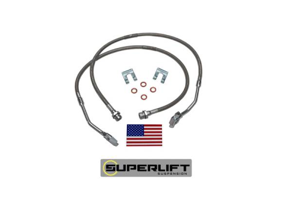 Superlift - Superlift 79-86 GM Pickup/Blazer/Suburban w/ 8-12in Lift Kit (Pair) Bullet Proof Brake Hoses 91355