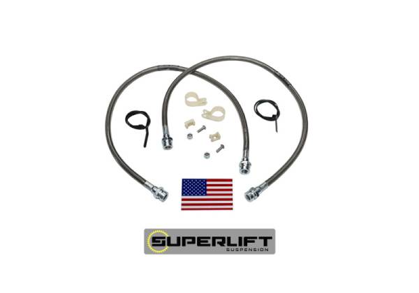 Superlift - Superlift 79-96 Toyota Pickup/4Runner w/ 3-7in Lift Kit (Pair) Bullet Proof Brake Hoses 91450