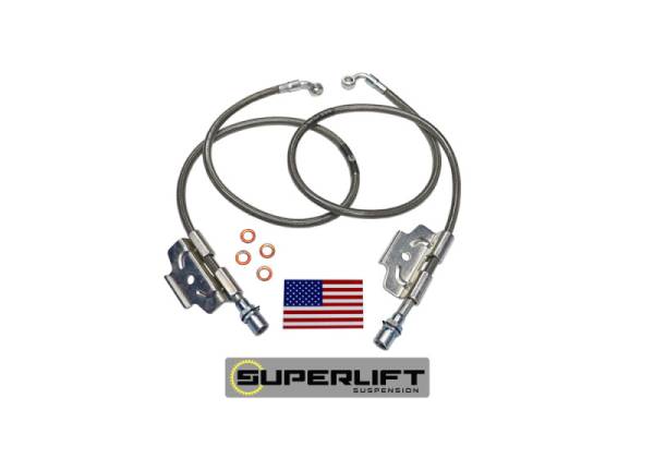 Superlift - Superlift 03-13 Dodge Ram 2500/3500 w/ 4-6in Lift Kit (Pair) Bullet Proof Brake Hoses 91600