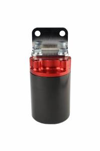 Aeromotive Fuel System SS Serier Canister Style Fuel Filter Anodized Black/Red 10 Micron Element 12317