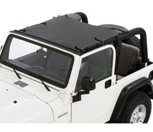 Bestop Sun Bikini Top - Jeep 1997-2006 Wrangler; Targa style 52403-35