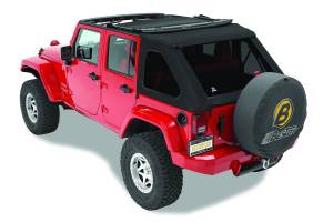 Bestop Replace-A-Top for Trektop NX Black Twill - Jeep 2007-2018 Wrangler JK 4DR Unltd 59723-17