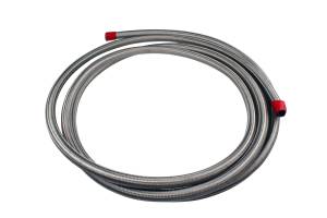 Aeromotive Fuel System Hose, Fuel, Stainless Steel Braided, AN-08 x 12' 15706