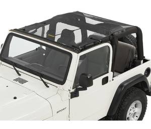 Bestop Sun Bikini Top - Jeep 1997-2006 Wrangler (except Unlimited); Safari style 52404-11