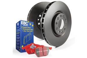 EBC Brakes S12 Kits Redstuff and RK Rotors - Auto Version of S14 Kits S12KR1277