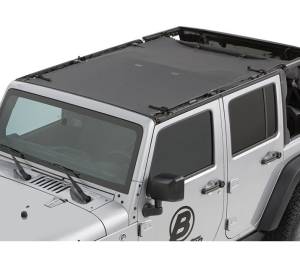 Bestop Sun Bikini Top - Jeep 2007-2018 Wrangler JK Unlimited; Safari style 52401-35