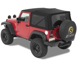 Bestop Supertop NX Black Twill - Jeep 2007-2018 Wrangler JK 2DR 54822-17