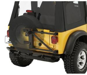 Bestop HighRock 4x4 Oversize Tire Carrier - Jeep 1997-2006 Wrangler 61960-01