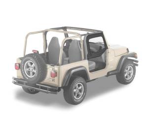 Bestop Upper Fabric Half-doors - Jeep 1997-2006 Wrangler 51790-15