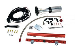 Aeromotive Fuel System System, C6 Corvette, 18671 Eliminator, 14142 LS-7 Rails, 16307 Wire Kit,Fittings 17186