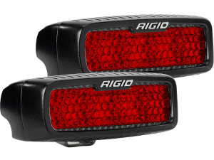 RIGID Industries SR-Q SERIES DIFFUSED REAR FACING HIGH/LOW SM RED SET OF 2 90163