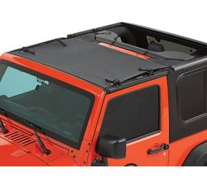 Bestop Sun Bikini Top - Jeep 2007-2018 Wrangler JK 2DR & 4DR; Targa style 52400-35