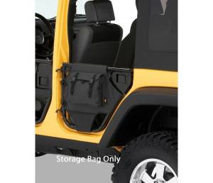 Bestop HighRock 4x4 Element Doors Storage Bags; Rear - 07-18 Wrangler JK Unlimited 51814-35