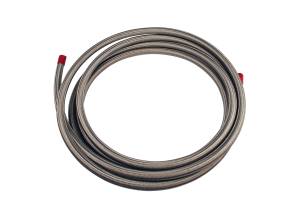 Aeromotive Fuel System Hose, Fuel, Stainless Steel Braided, AN-08 x 16' 15711