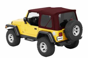 Bestop Supertop NX Red Twill - Jeep 2007-2018 Wrangler JK 2DR 54822-68