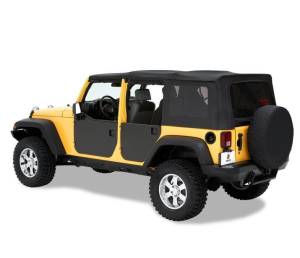 Bestop HighRock 4x4 Element Doors Panels; Rear - Jeep 2007-2018 Wrangler JK Unlimited 51804-01