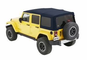 Bestop Supertop NX Blue Twill - Jeep 2007-2018 Wrangler JK Unlimited 54823-69