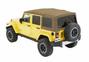 Bestop Supertop NX Tan Twill - Jeep 2007-2018 Wrangler JK Unlimited 54823-71