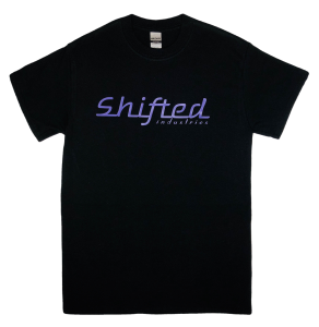 Shifted Industries Retro Shirt - Purple on Black