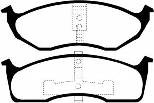 EBC Brakes Yellowstuff pads are high friction coefficient street pads, track capable DP41623R