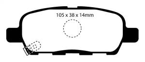 EBC Brakes Yellowstuff pads are high friction coefficient street pads, track capable DP41955R