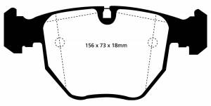 EBC Brakes Yellowstuff pads are high friction coefficient street pads, track capable DP41036R