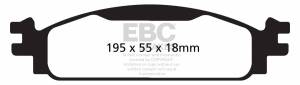 EBC Brakes Yellowstuff pads are high friction coefficient street pads, track capable DP41825R